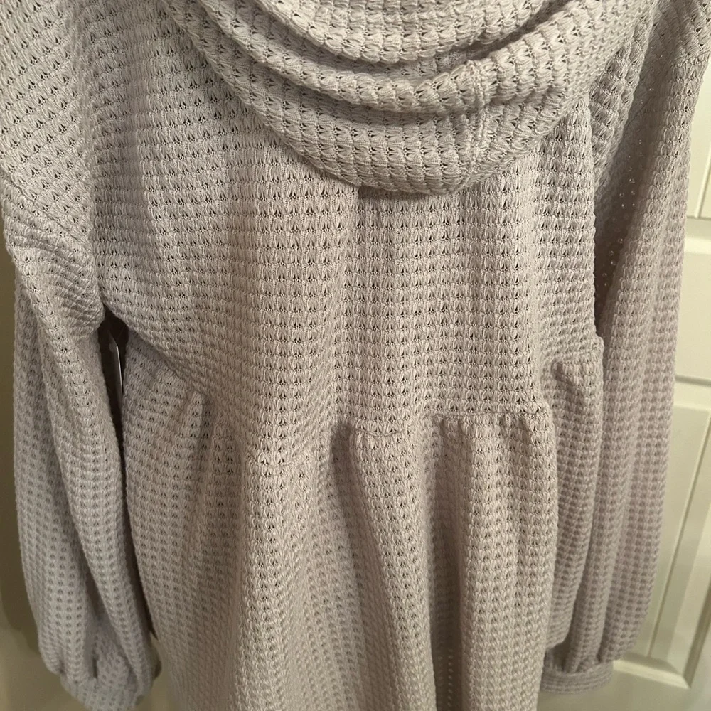 ASOS Light Gray Waffle Knit Sweater - Picture 4 of 11